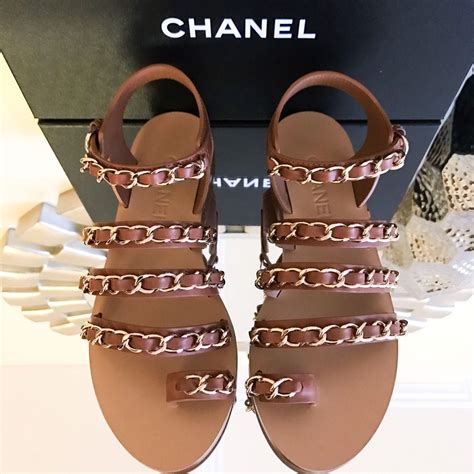 chanel gladiator sandals replica|chanel open toe sandals.